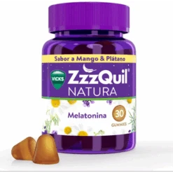 ZzzQuil NATURA Melatonina Sabor Mango Y Plátano 30 Gummies