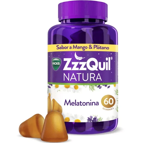 ZzzQuil NATURA Melatonina Sabor Mango Y Plátano 60 Gummies 3 ZzzQuil NATURA Melatonina Sabor Mango Y Plátano 60 Gummies
